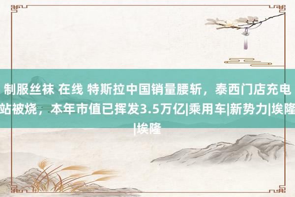 制服丝袜 在线 特斯拉中国销量腰斩，泰西门店充电站被烧，本年市值已挥发3.5万亿|乘用车|新势力|埃隆