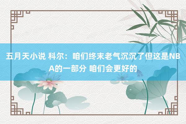 五月天小说 科尔：咱们终末老气沉沉了但这是NBA的一部分 咱们会更好的