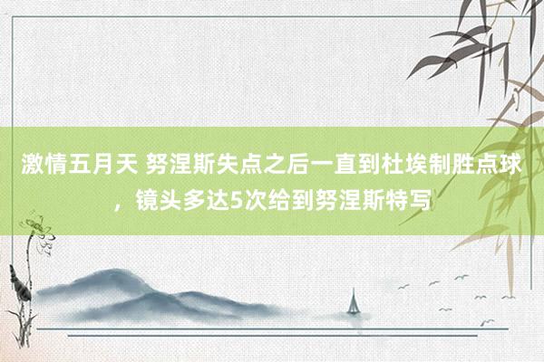 激情五月天 努涅斯失点之后一直到杜埃制胜点球，镜头多达5次给到努涅斯特写